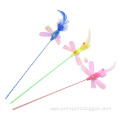 Interactive butterfly Feather Cat Toys Play Wand